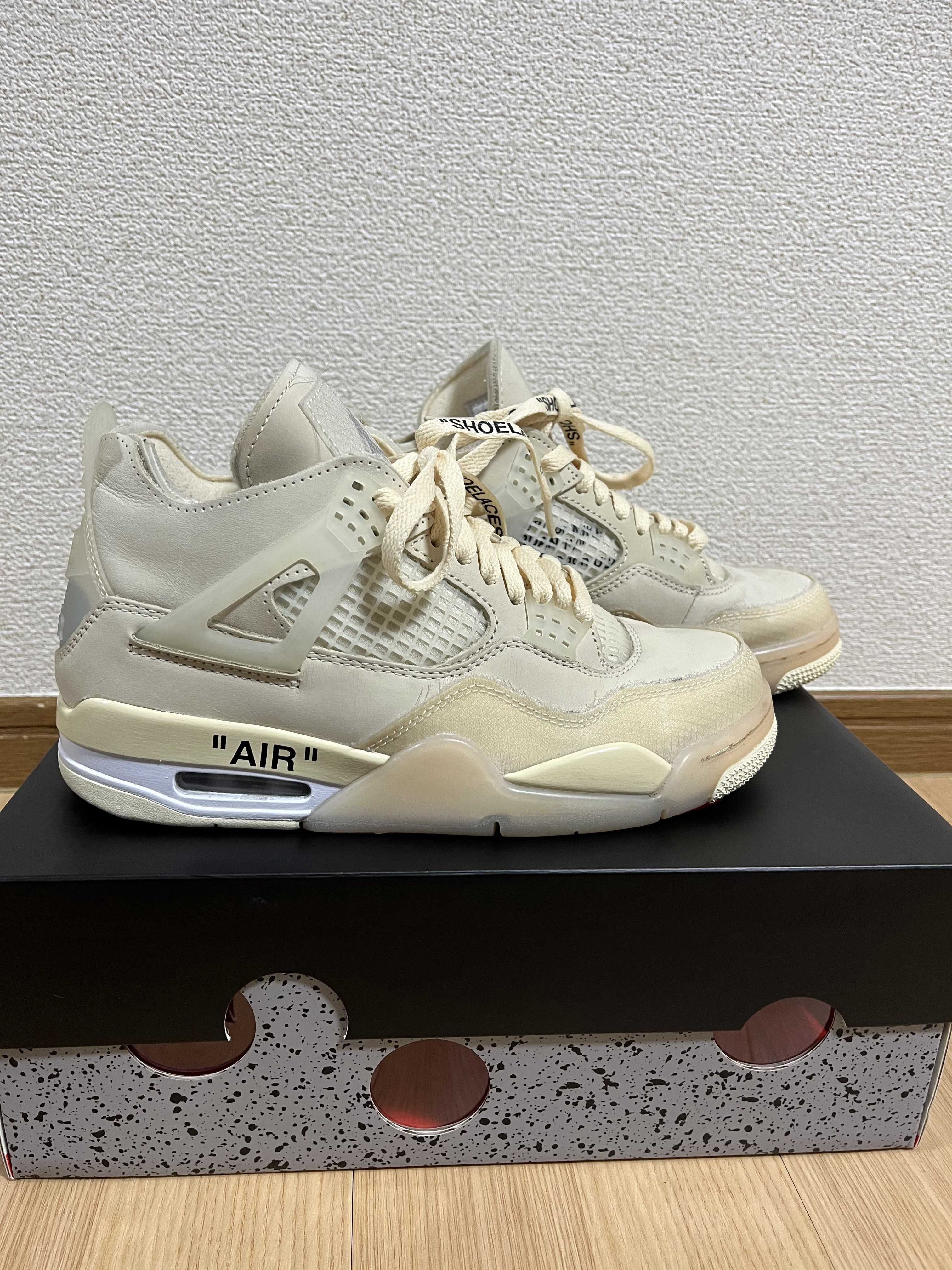 Off-White × Nike Women's Air Jordan 4 SP "Sail"