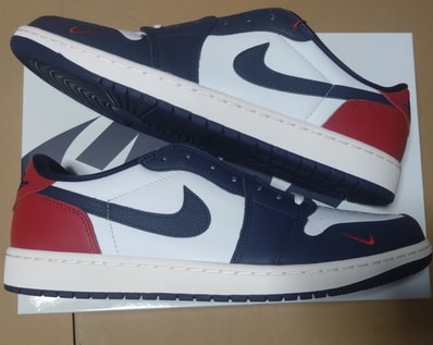 Nike Air Jordan 1 Retro Low OG "Howard/Gym Red and Midnight Navy"