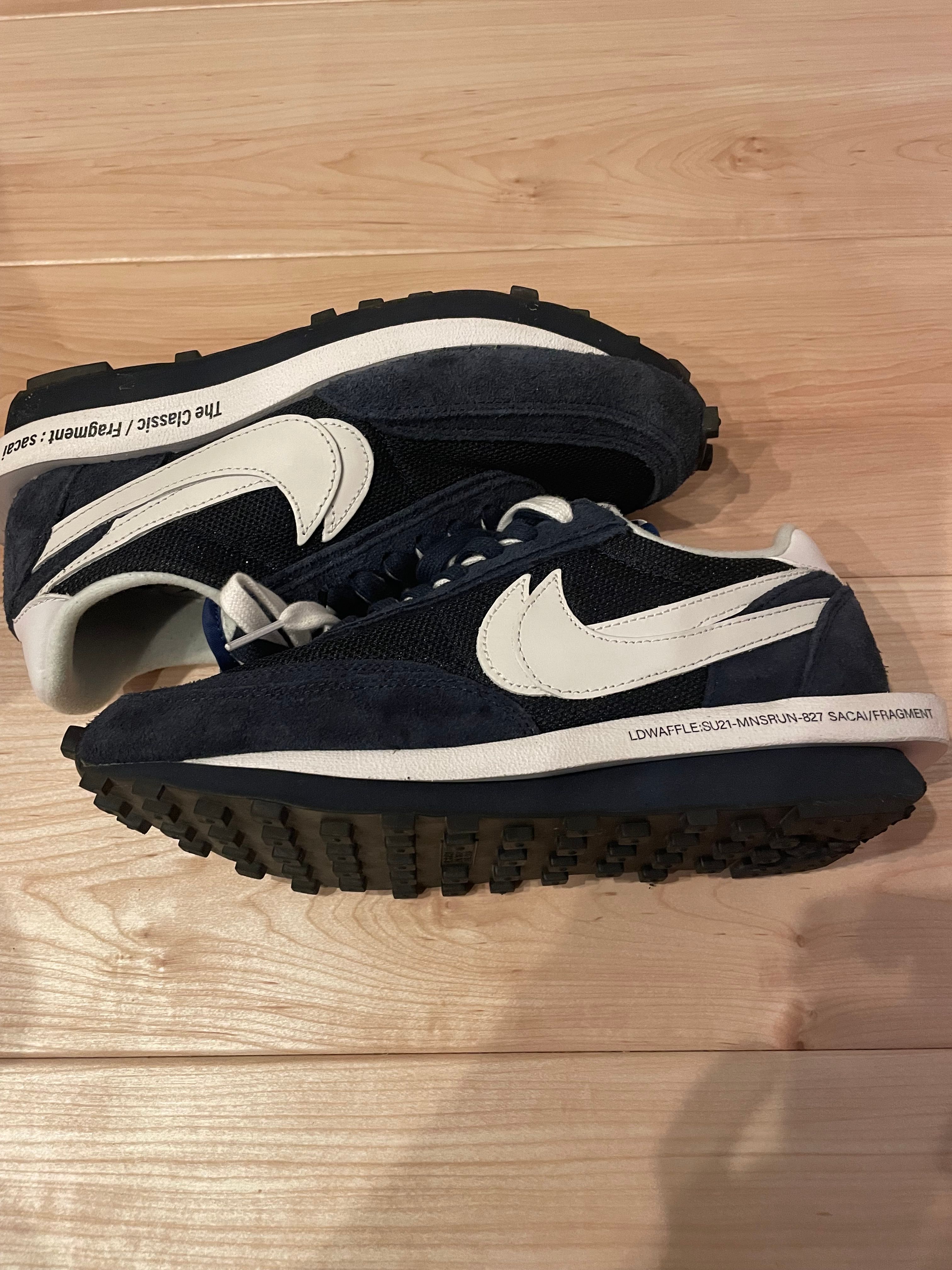 Fragment × sacai × Nike LD Waffle "Blackended Blue"
