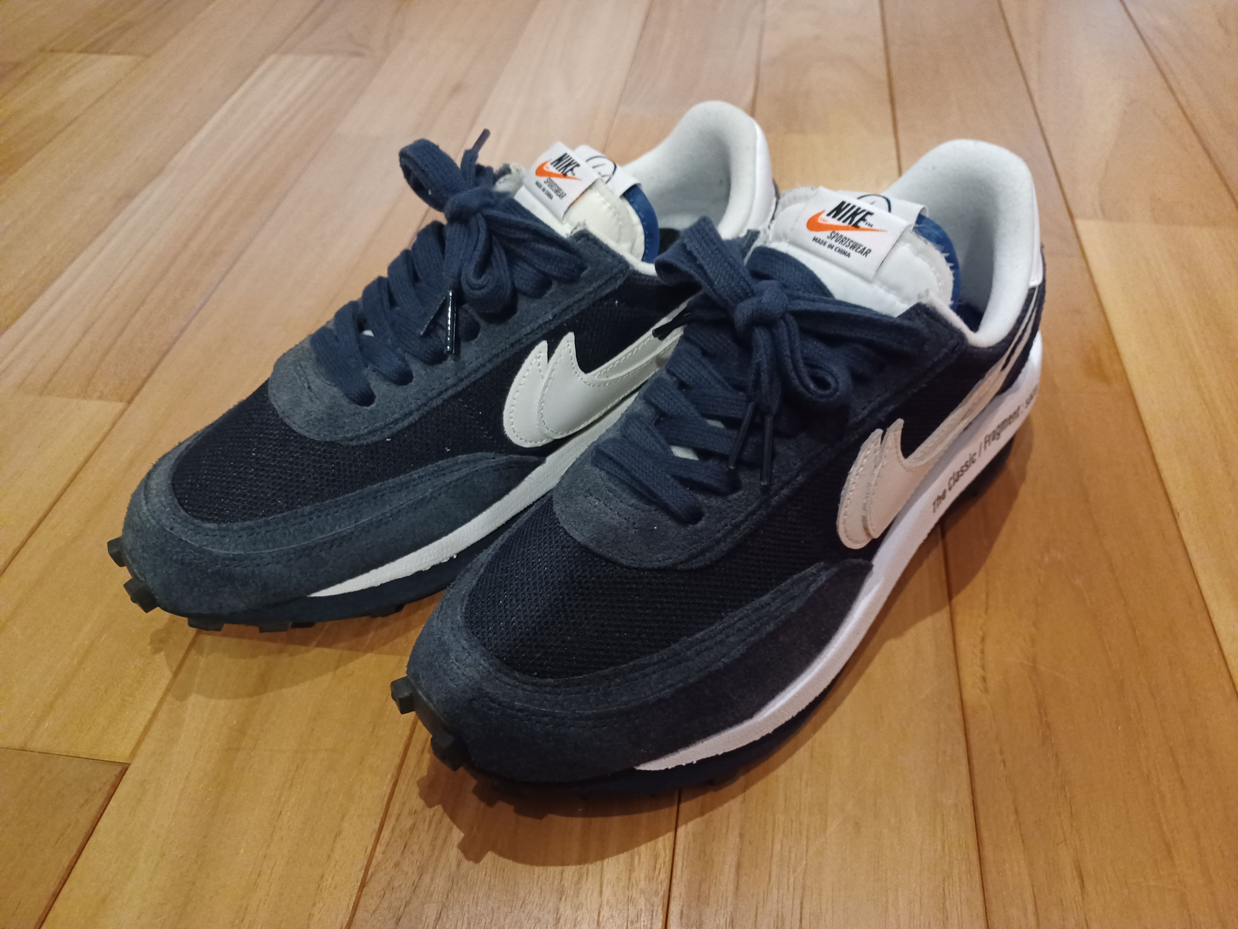 Fragment × sacai × Nike LD Waffle "Blackended Blue"