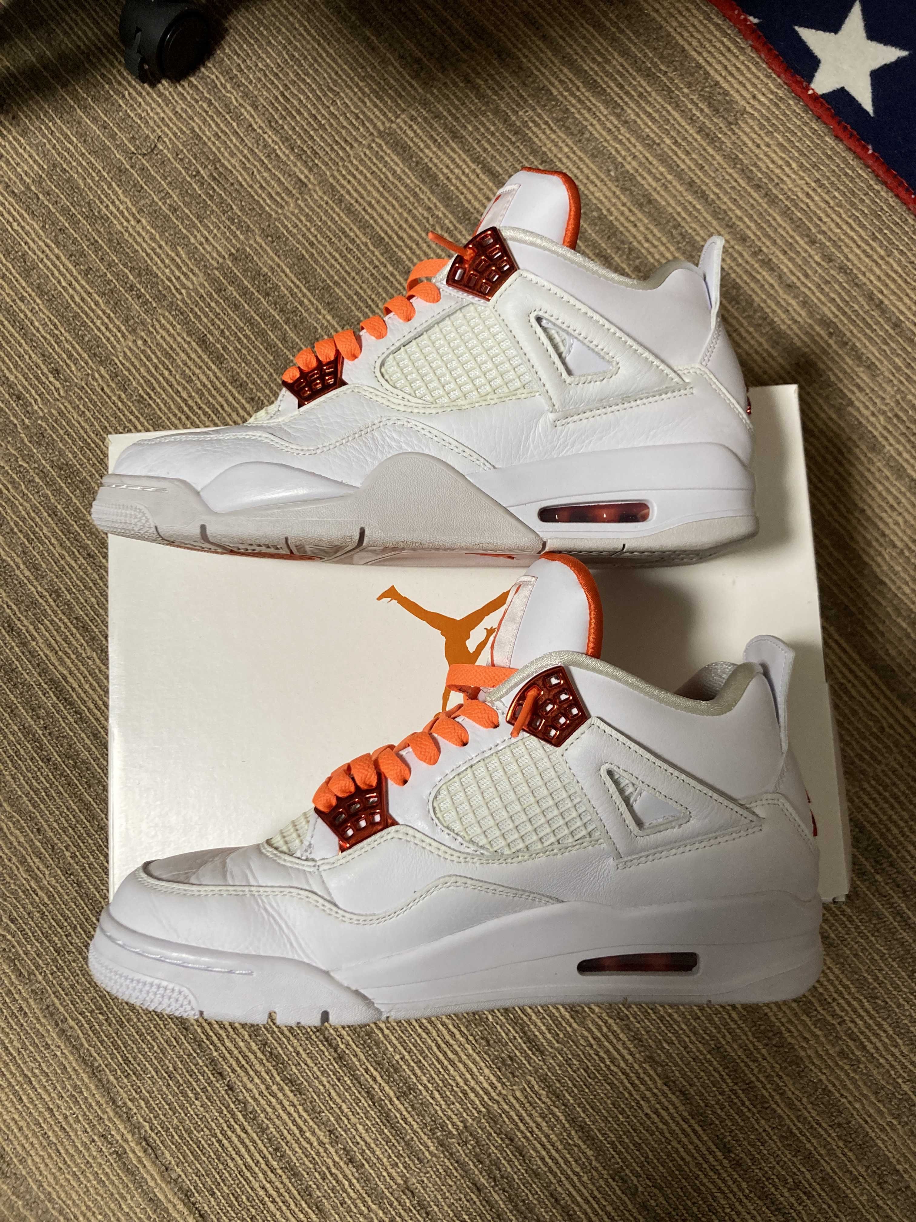 Nike Air Jordan 4 Retro "White/Team Orange"