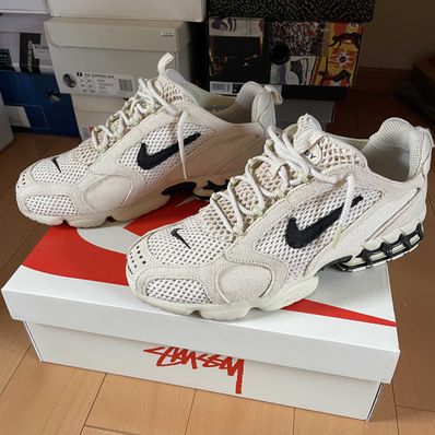 Stussy × Nike Air Zoom Spiridon CG 2 "Fossil/Black"