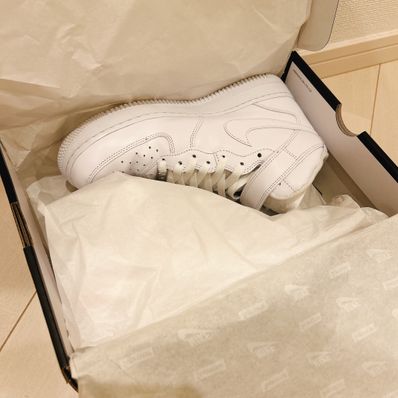 Supreme × Nike Air Force 1 Mid "White" FW24