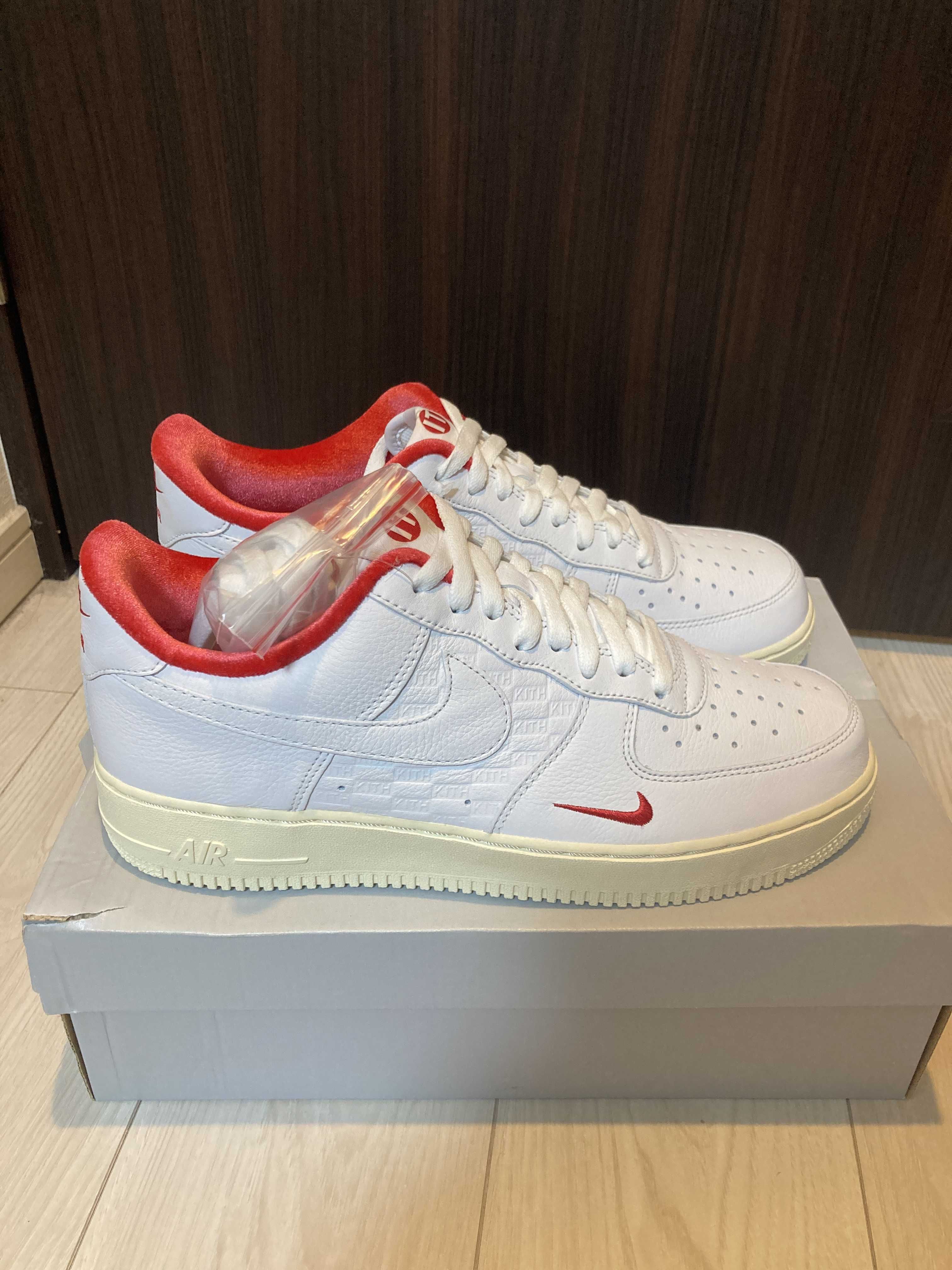 KITH × Nike Air Force 1 Low "White/Red"