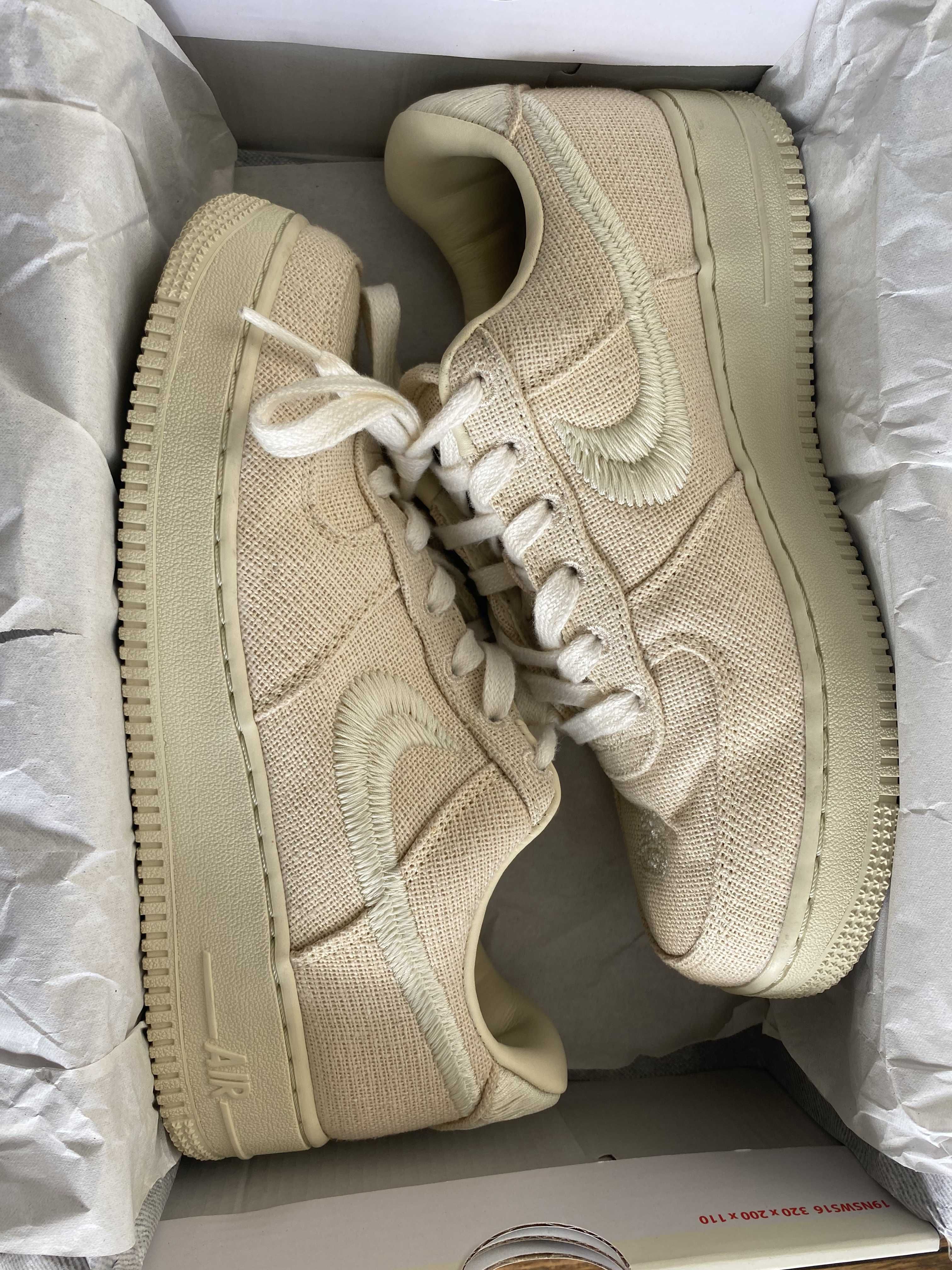 Stussy × Nike Air Force 1 Low "Fossil Stone"