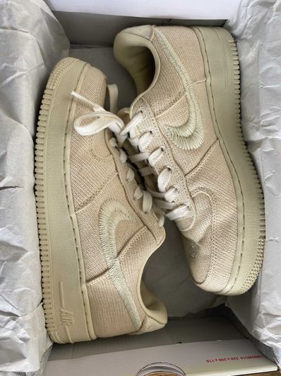 Stussy × Nike Air Force 1 Low "Fossil Stone"