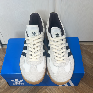 Hikari Shibata × adidas Gazelle Indoor "Core White/Night Grey/Cream White"