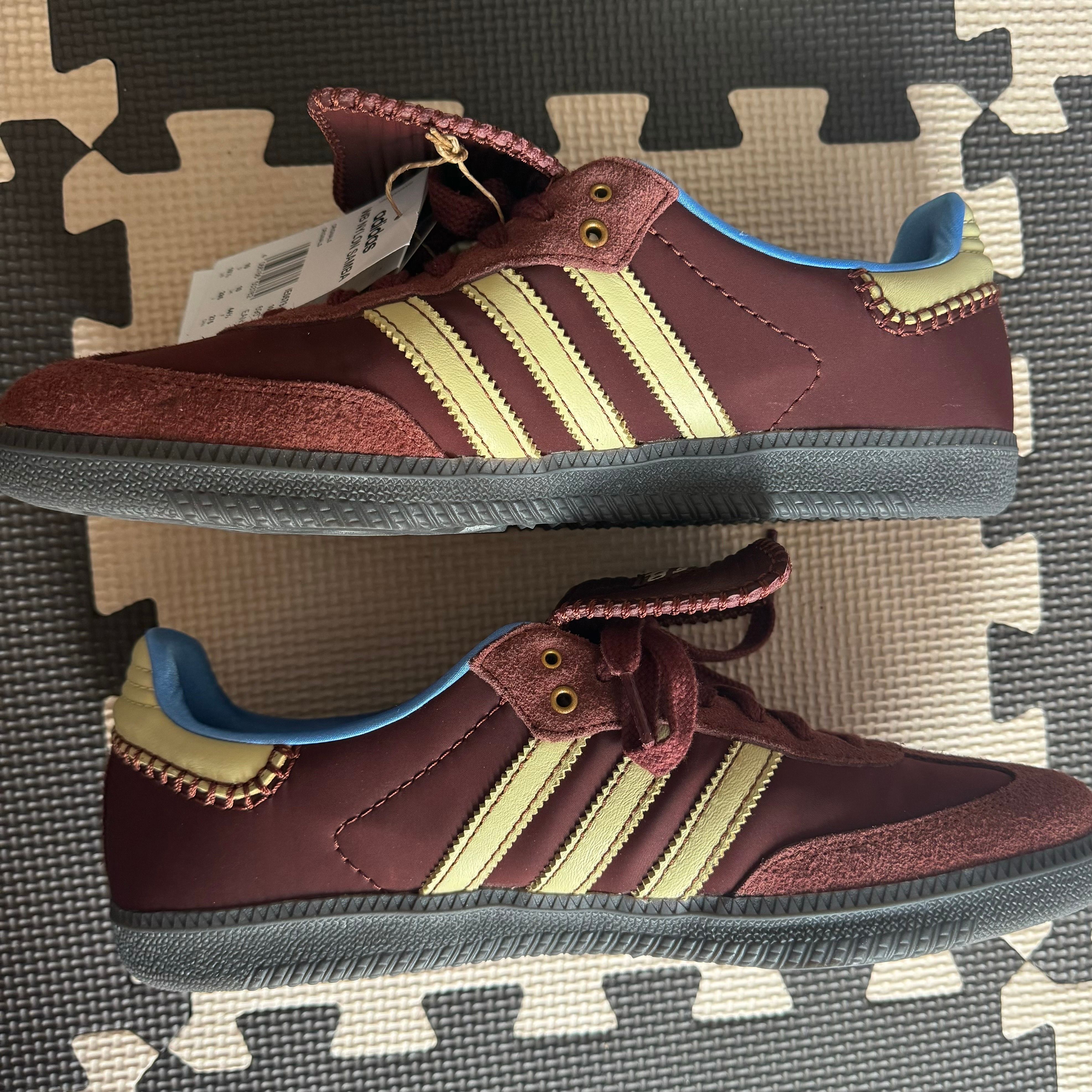 Wales Bonner × adidas Samba Nylon Low "Fox Brown/Sandy Beige/Lucky Blue"
