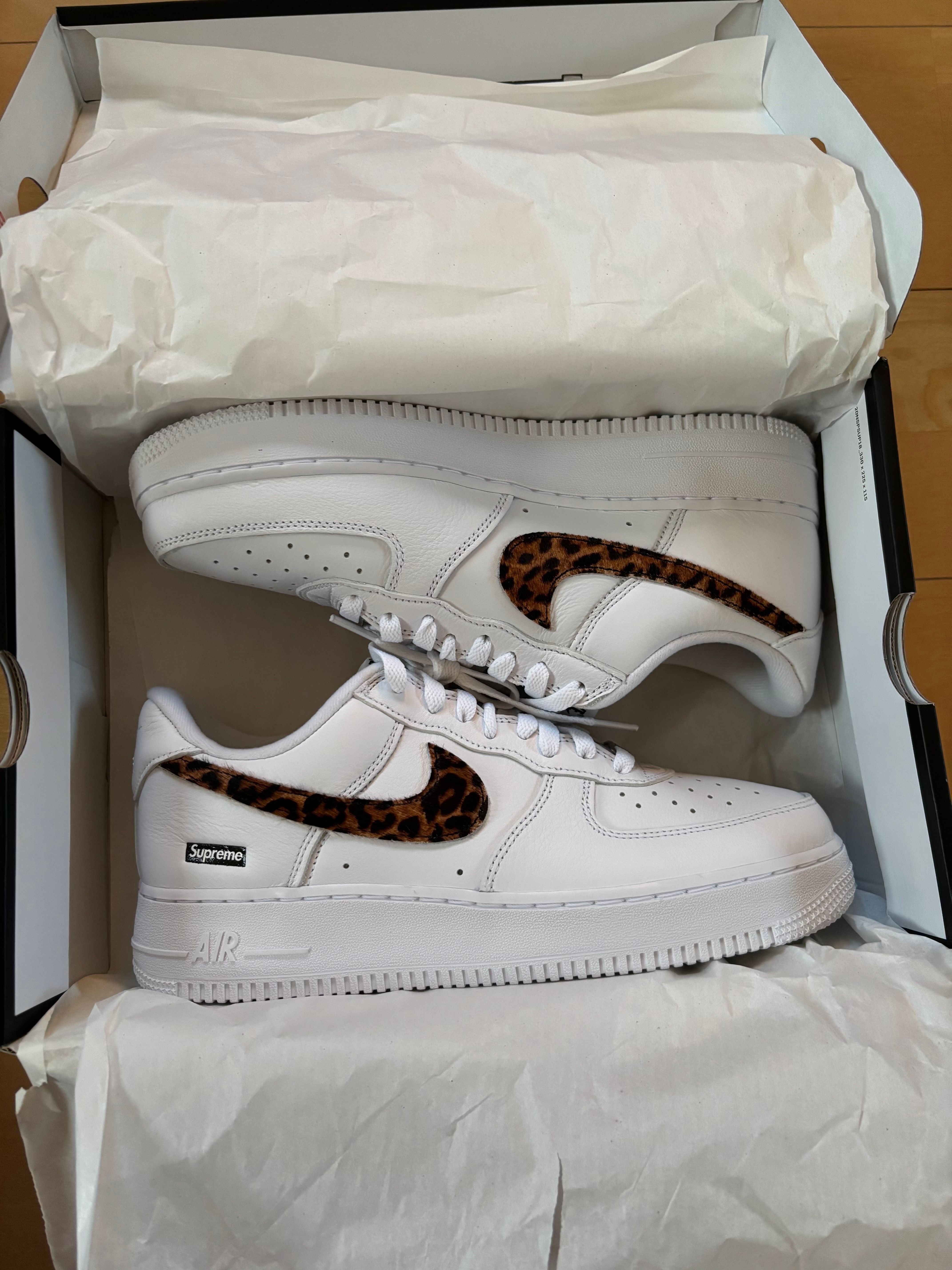 GOODENOUGH × Supreme × Nike Air Force 1 Low "White/Leopard" (25SS Week15)