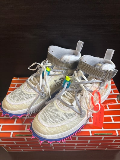 Off-White × Nike Air Force 1 Mid "White"