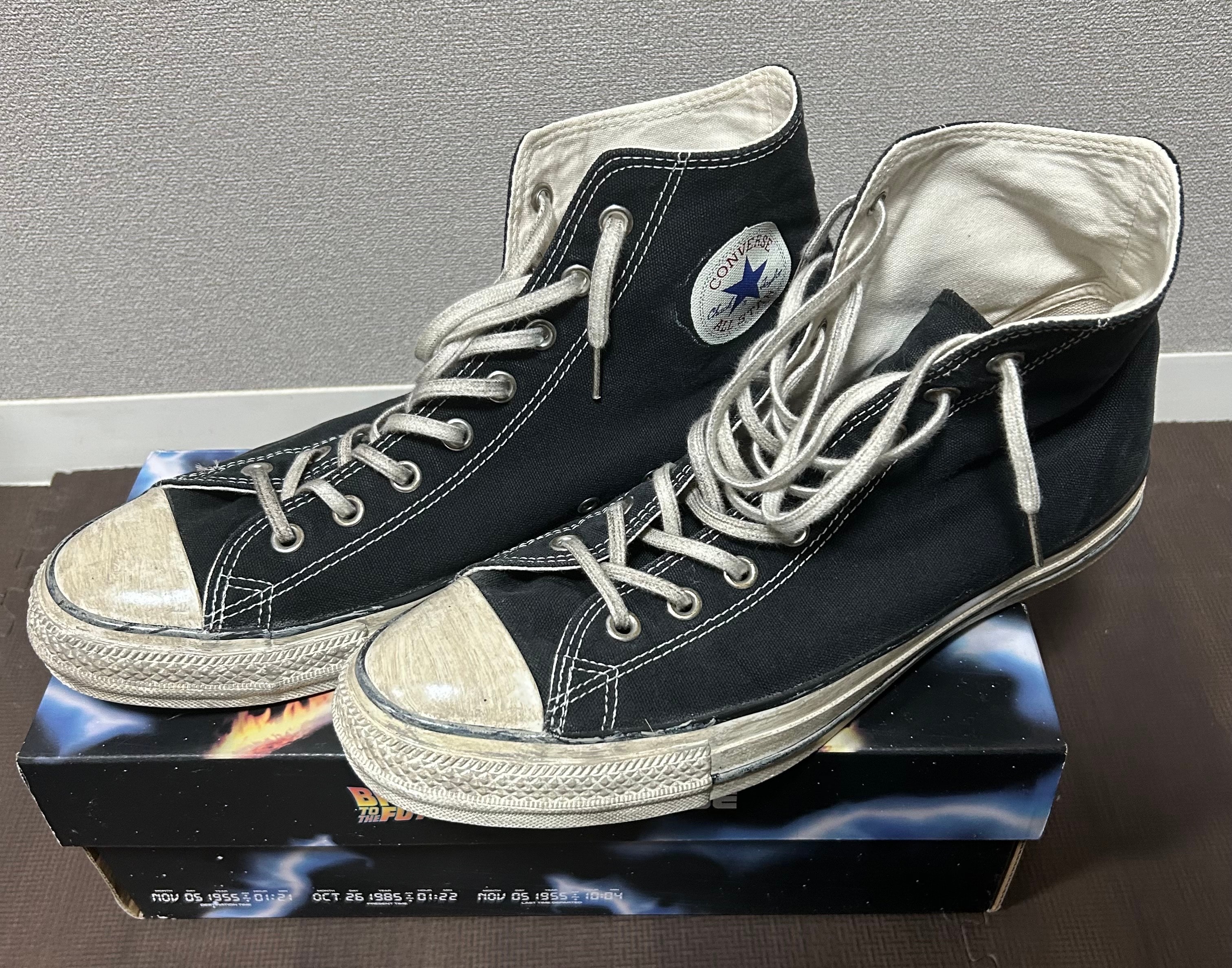 バックトゥザフューチャー × コンバース オールスター US MT ハイ "ブラック"