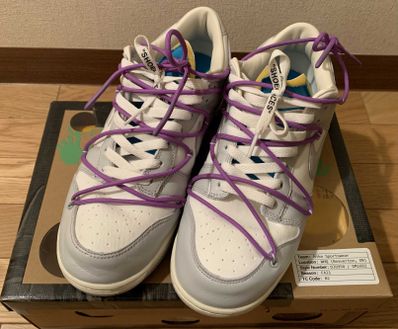 Off-White × Nike Dunk Low "Sail/Neutral Gray"