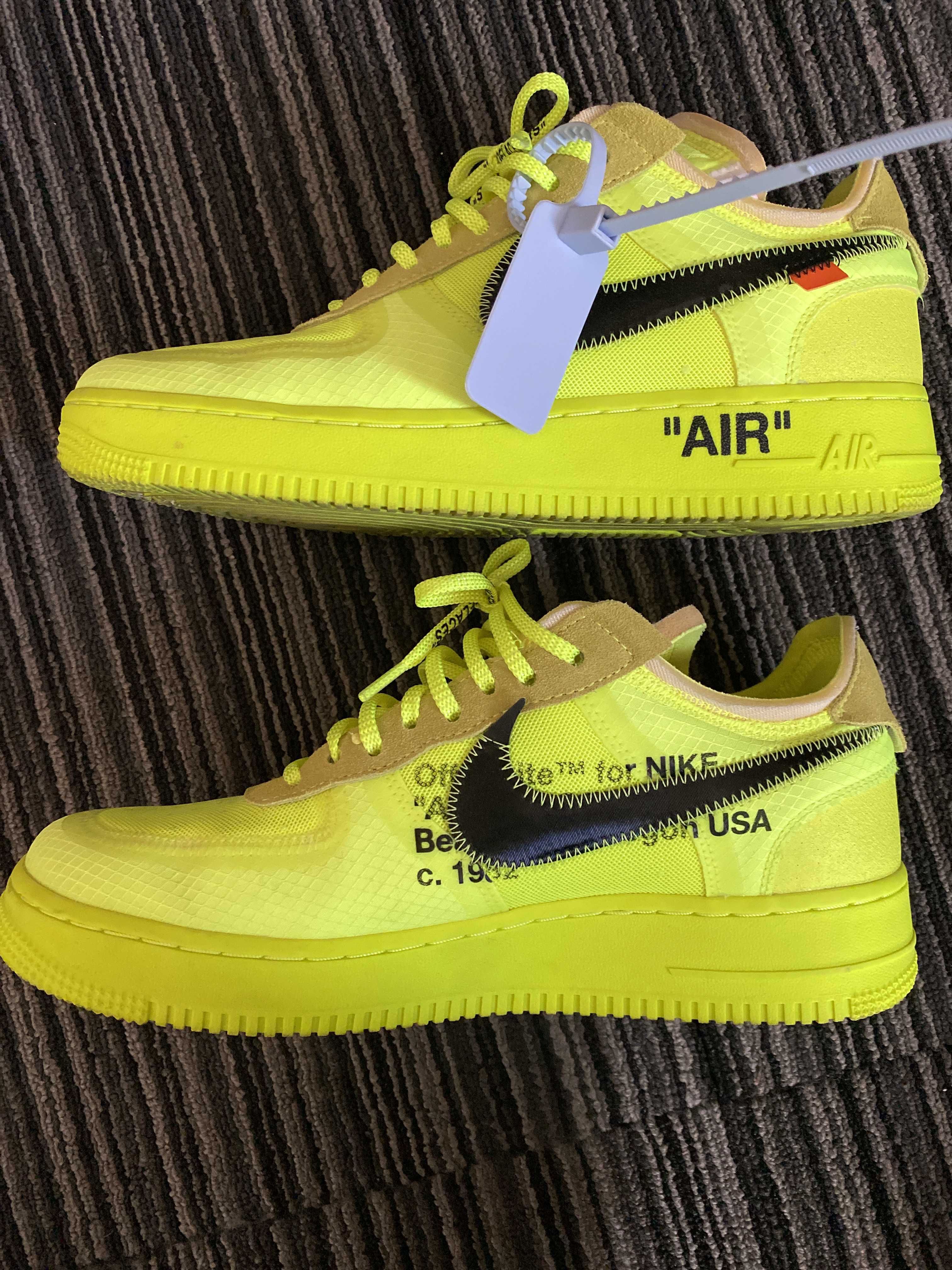 Off-White × Nike Air Force 1 Low "Volt"