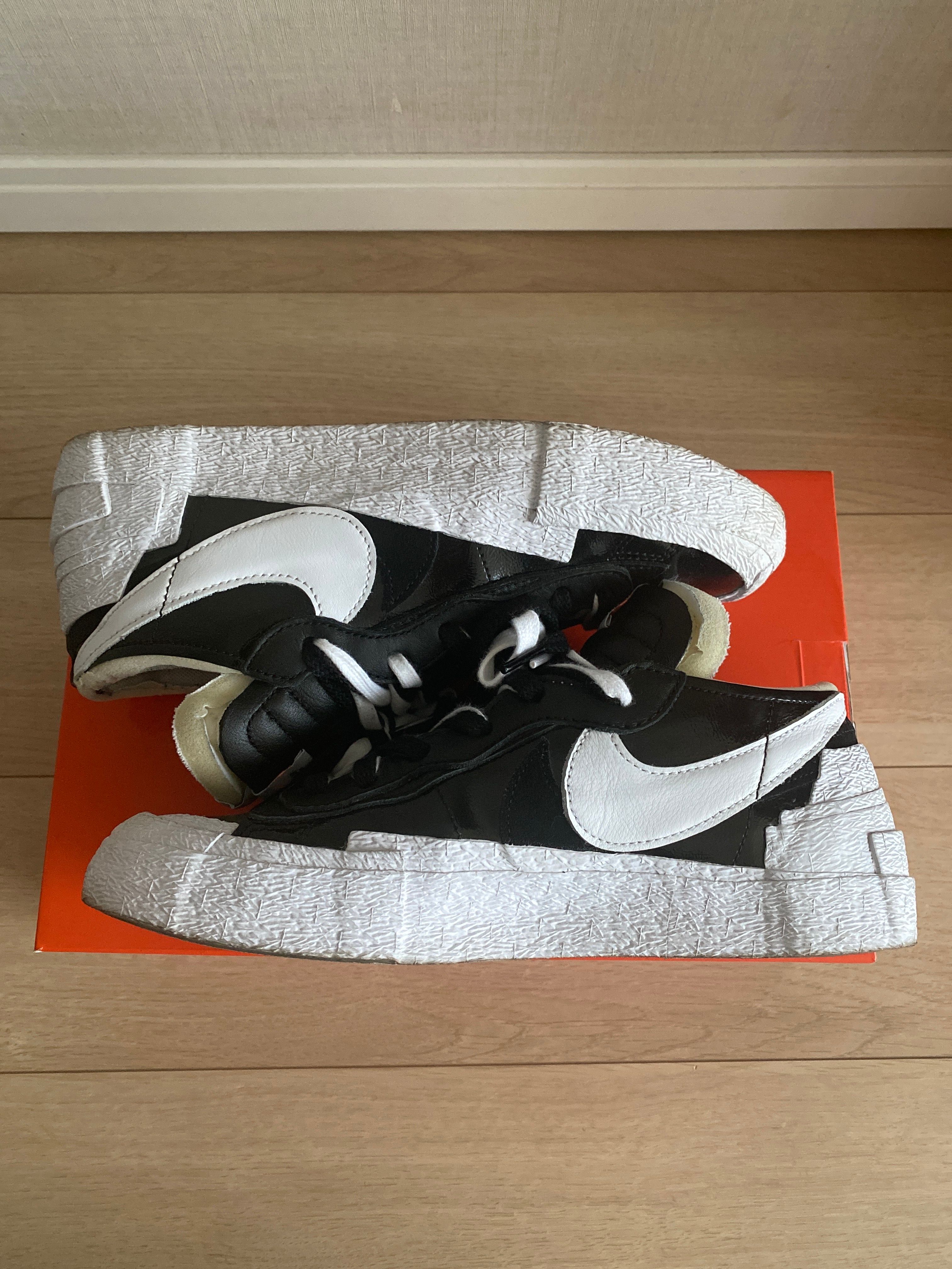 sacai × Nike Blazer Low "Black Patent Leather"