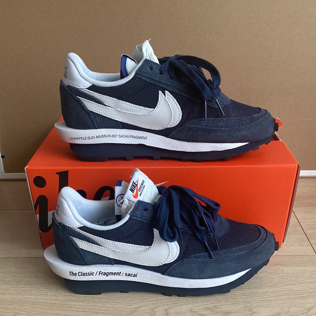 Fragment × sacai × Nike LD Waffle "Blackended Blue"