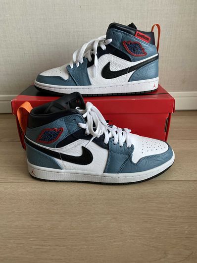 FACETASM × Nike Air Jordan 1 Mid "White/Navy"