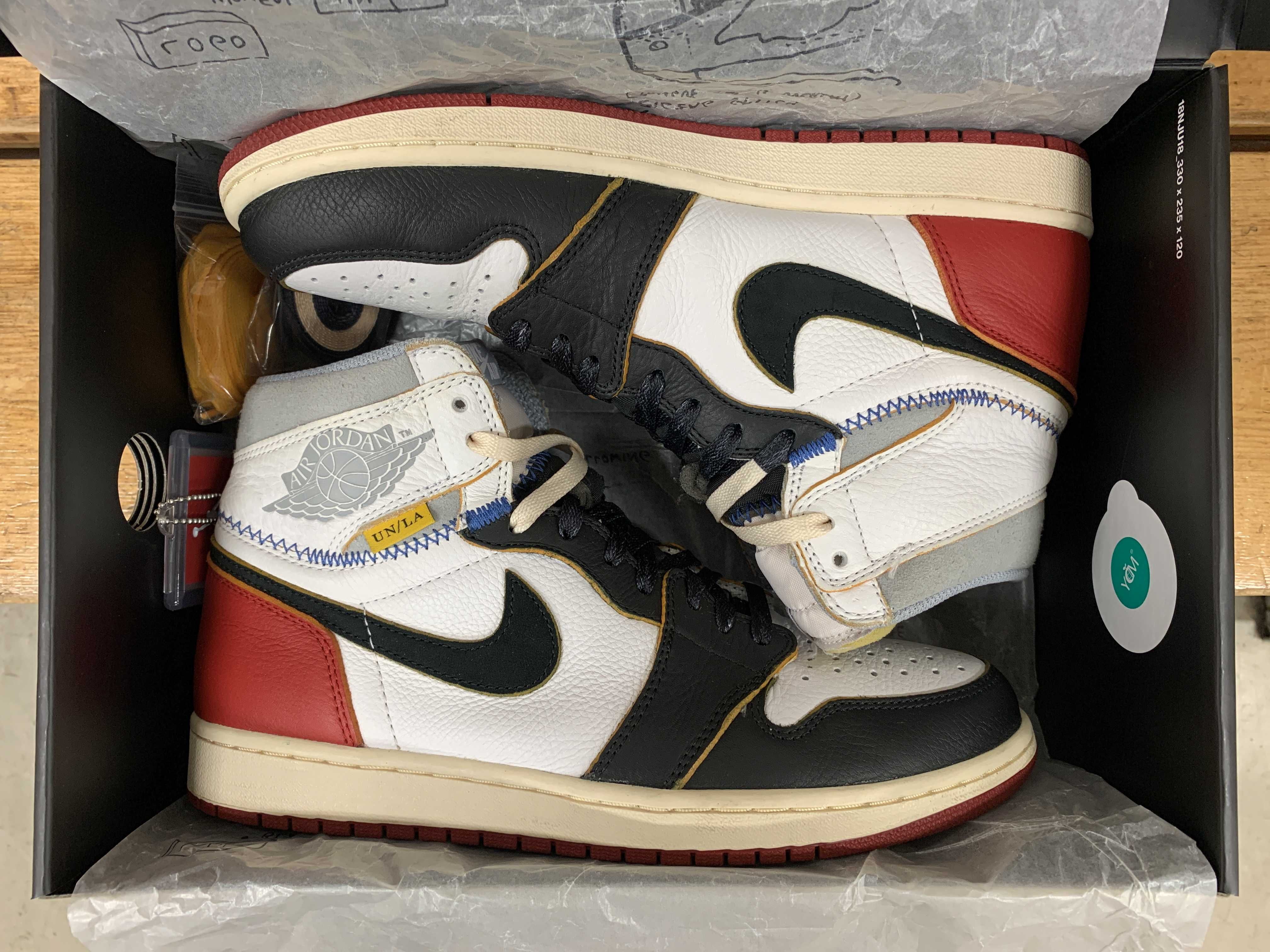 UNION × Nike Air Jordan 1 Retro High OG NRG "Varsity Red/Wolf Grey"