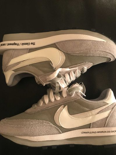 Fragment × sacai × Nike LD Waffle "Light Smoke Grey"