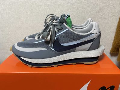 CLOT × Sacai × Nike LD Waffle "Grey Obsidian/Cool Grey"