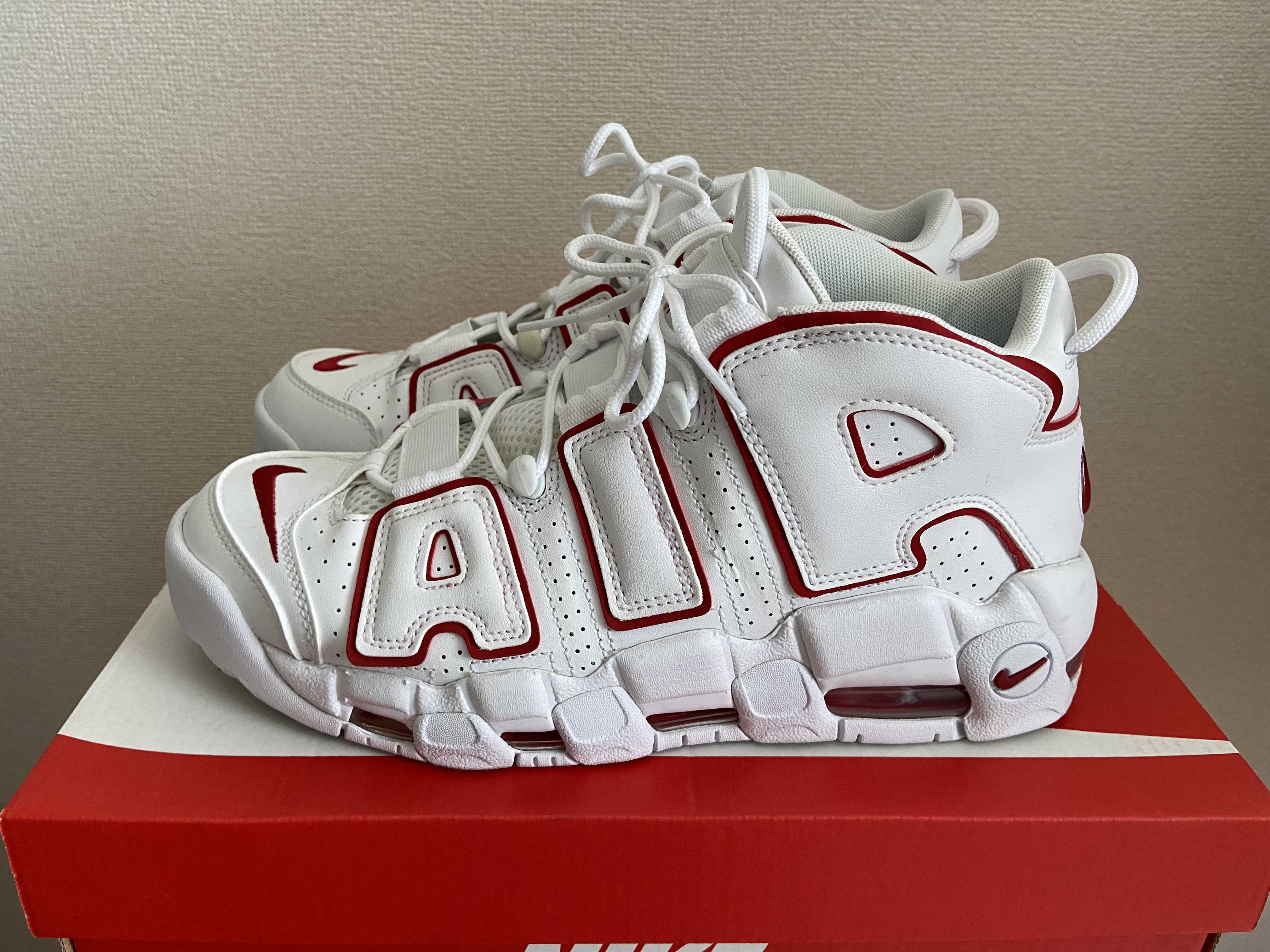 NIKE AIR MORE UPTEMPO "WHITE/VARSITY RED" (2021)