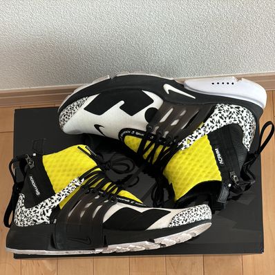 ACRONYM × Nike Air Presto Mid "White/Black/Dynamic Yellow"