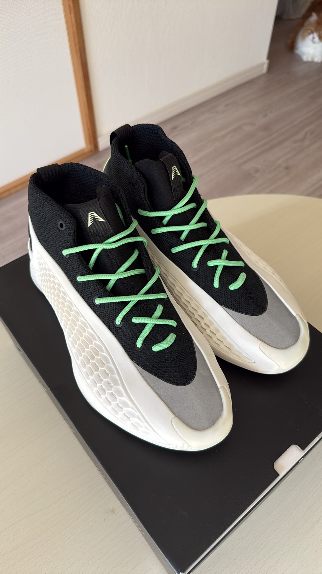 adidas AE1 Low "Cloud White/Core Black/Green Spark"