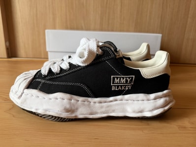 Maison MIHARA YASUHIRO BLAKEY OG Sole Canvas Low-top Sneaker "Black" (A08FW735)