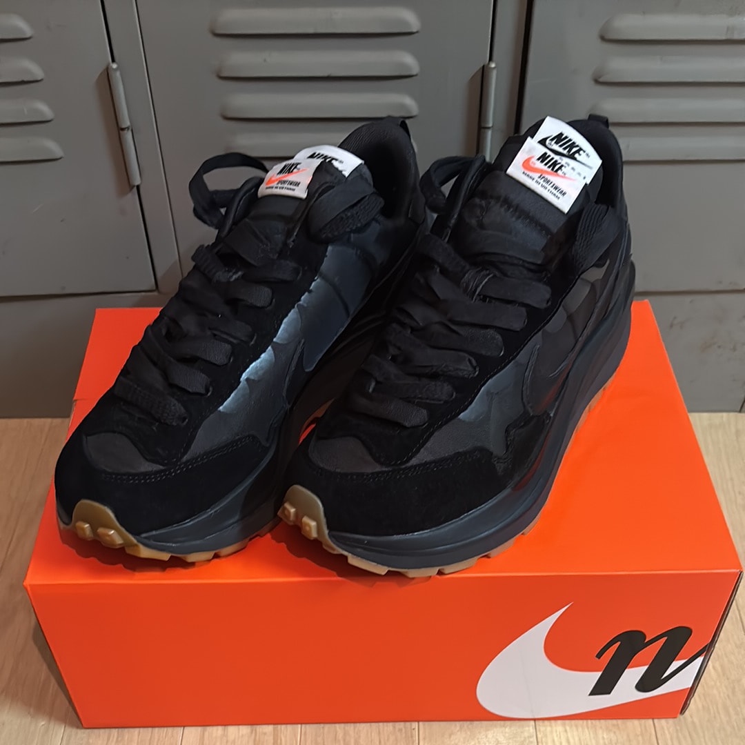 sacai × Nike VaporWaffle "Black Gum"