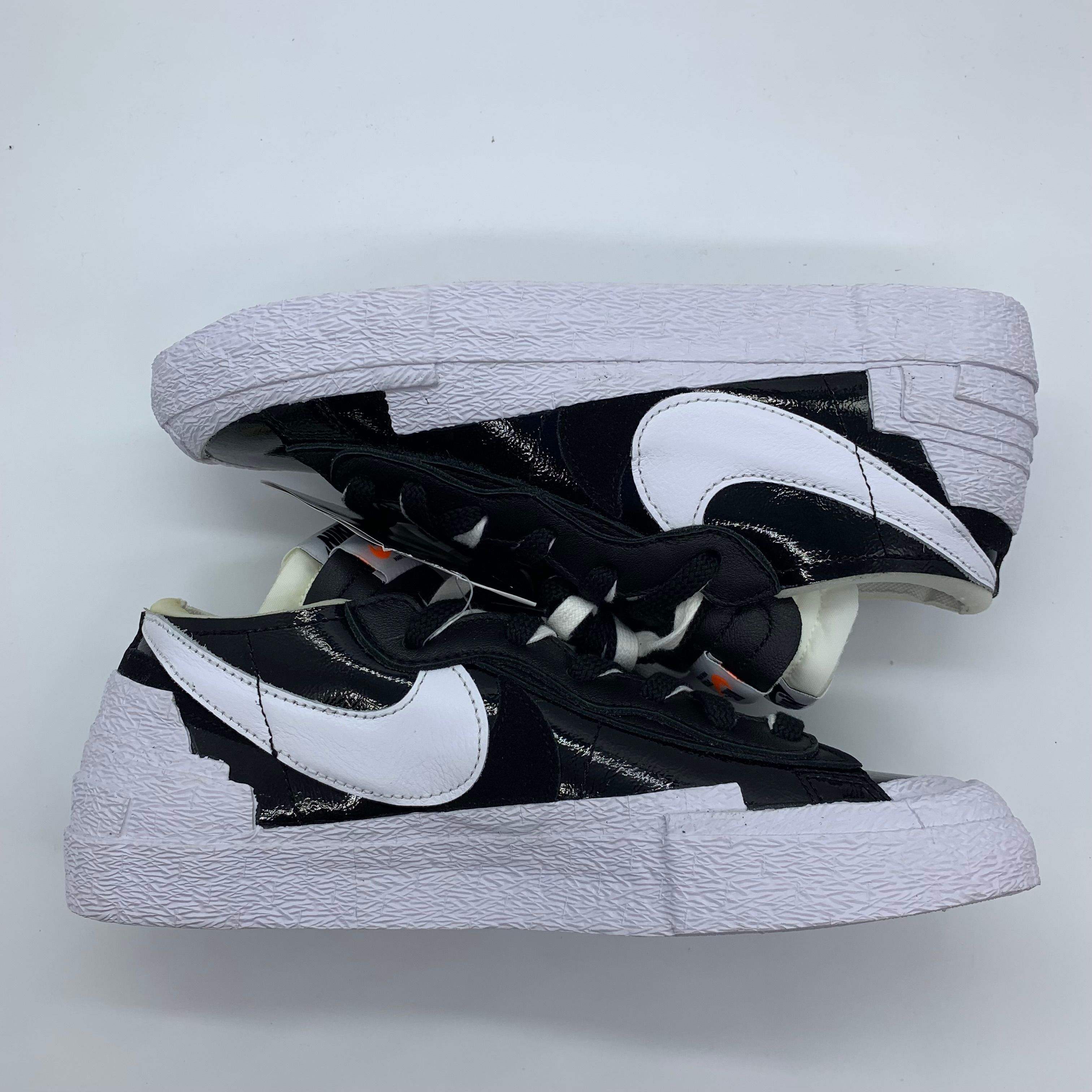 sacai × Nike Blazer Low "Black Patent Leather"