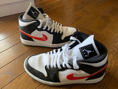 Nike Women's Air Jordan 1 Mid "White/Red/Yellow"