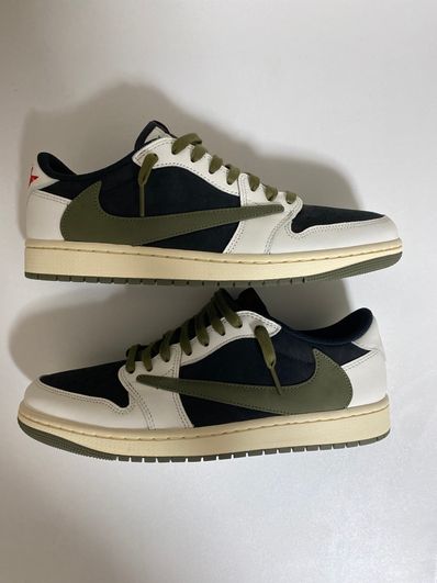 Travis Scott × Nike Women's Air Jordan 1 Low OG "Medium Olive"