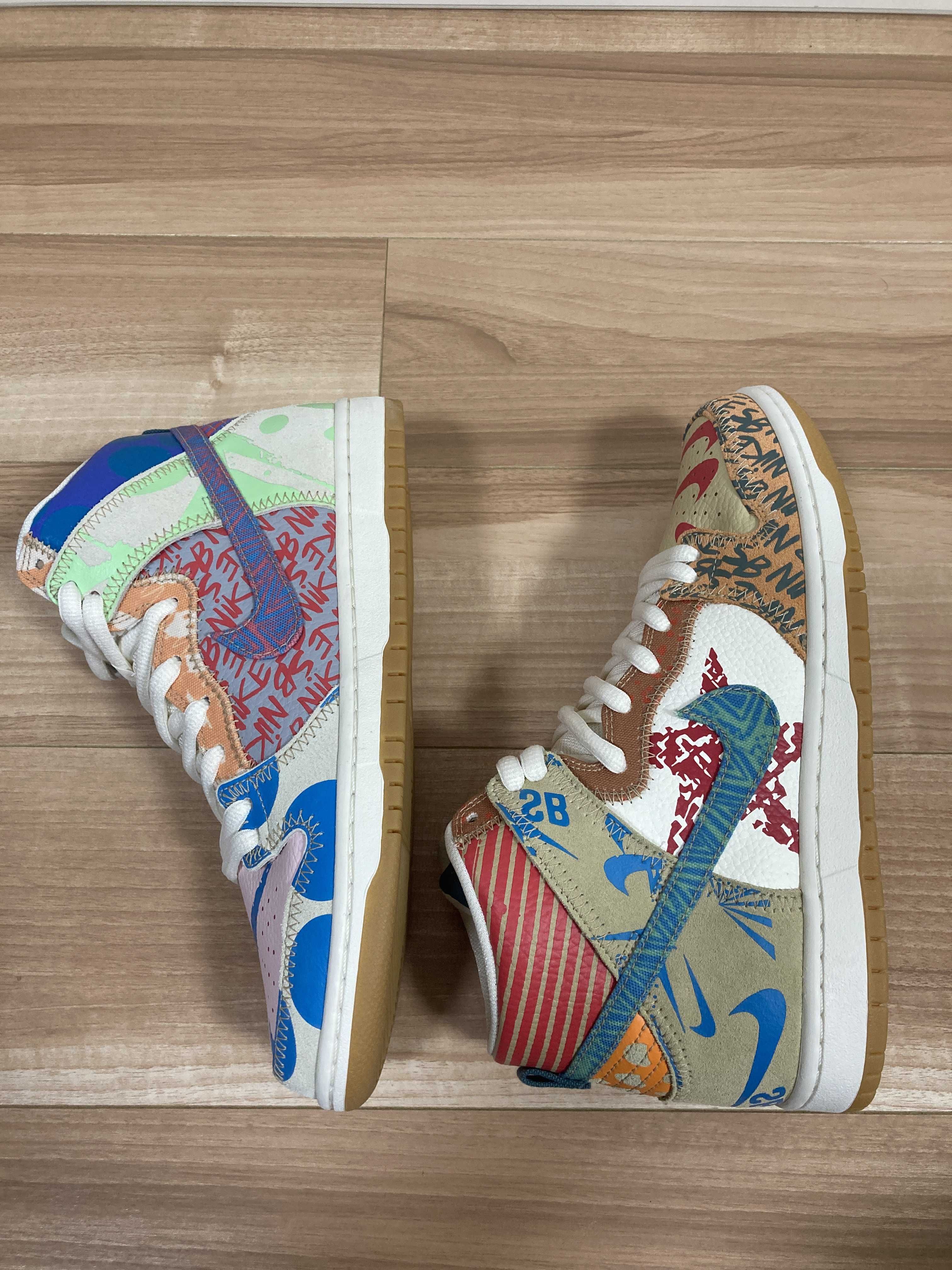 THOMAS CAMPBELL × Nike SB Dunk High "Ice Jade/Circuit Orange-Sail"