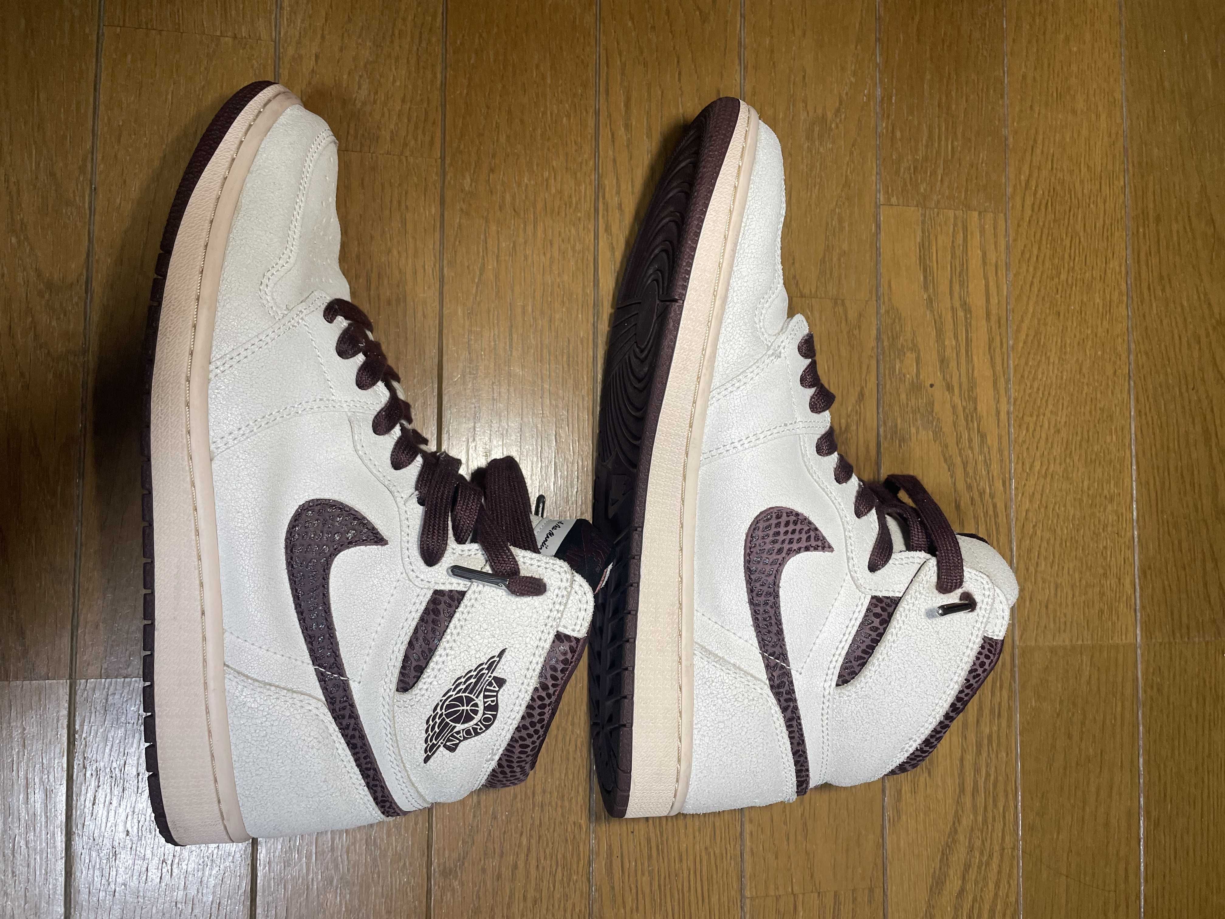 A Ma Maniere × Nike Air Jordan 1 Retro High OG "Sail and Burgundy"
