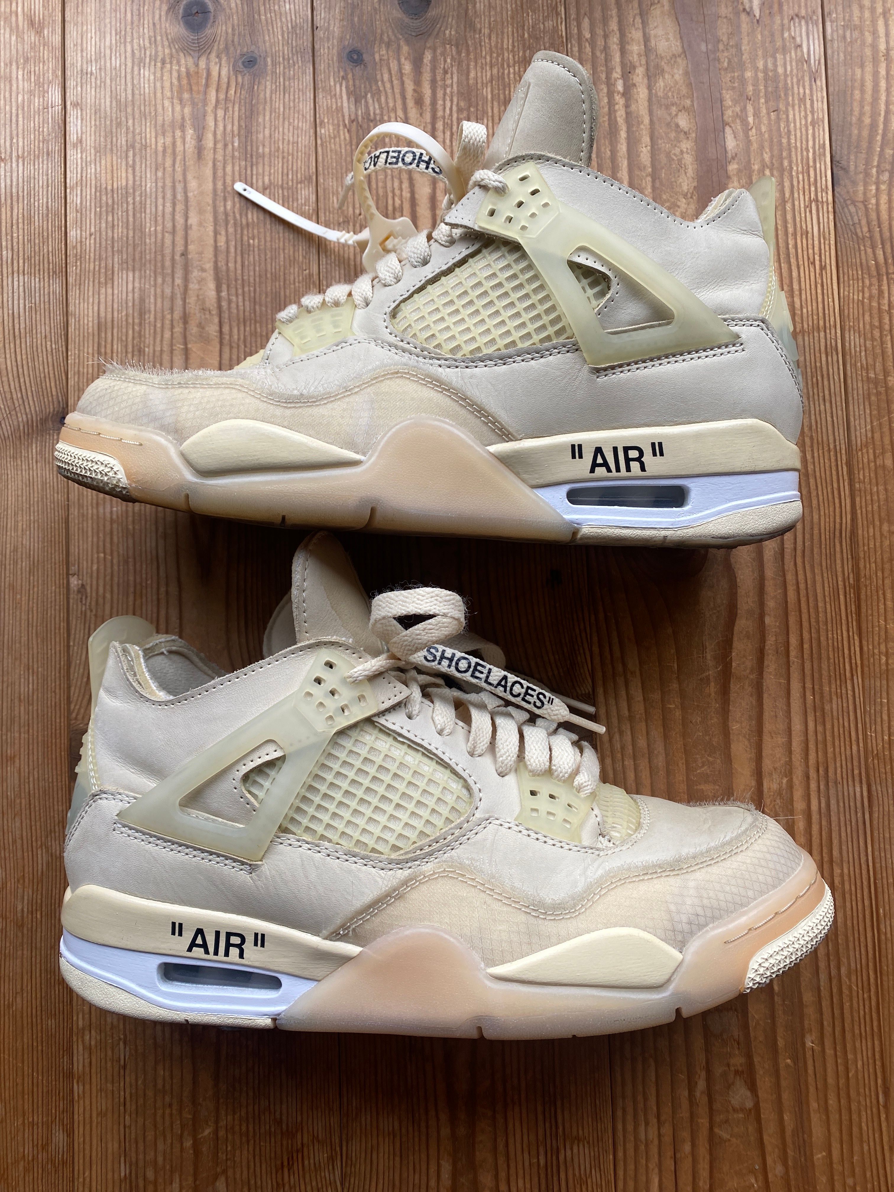 Off-White × Nike Women's Air Jordan 4 SP "Sail"