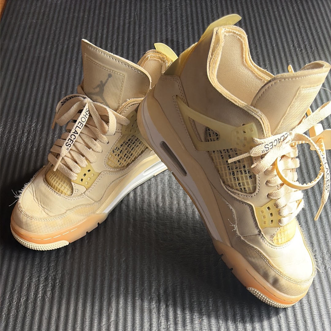Off-White × Nike Women's Air Jordan 4 SP "Sail"
