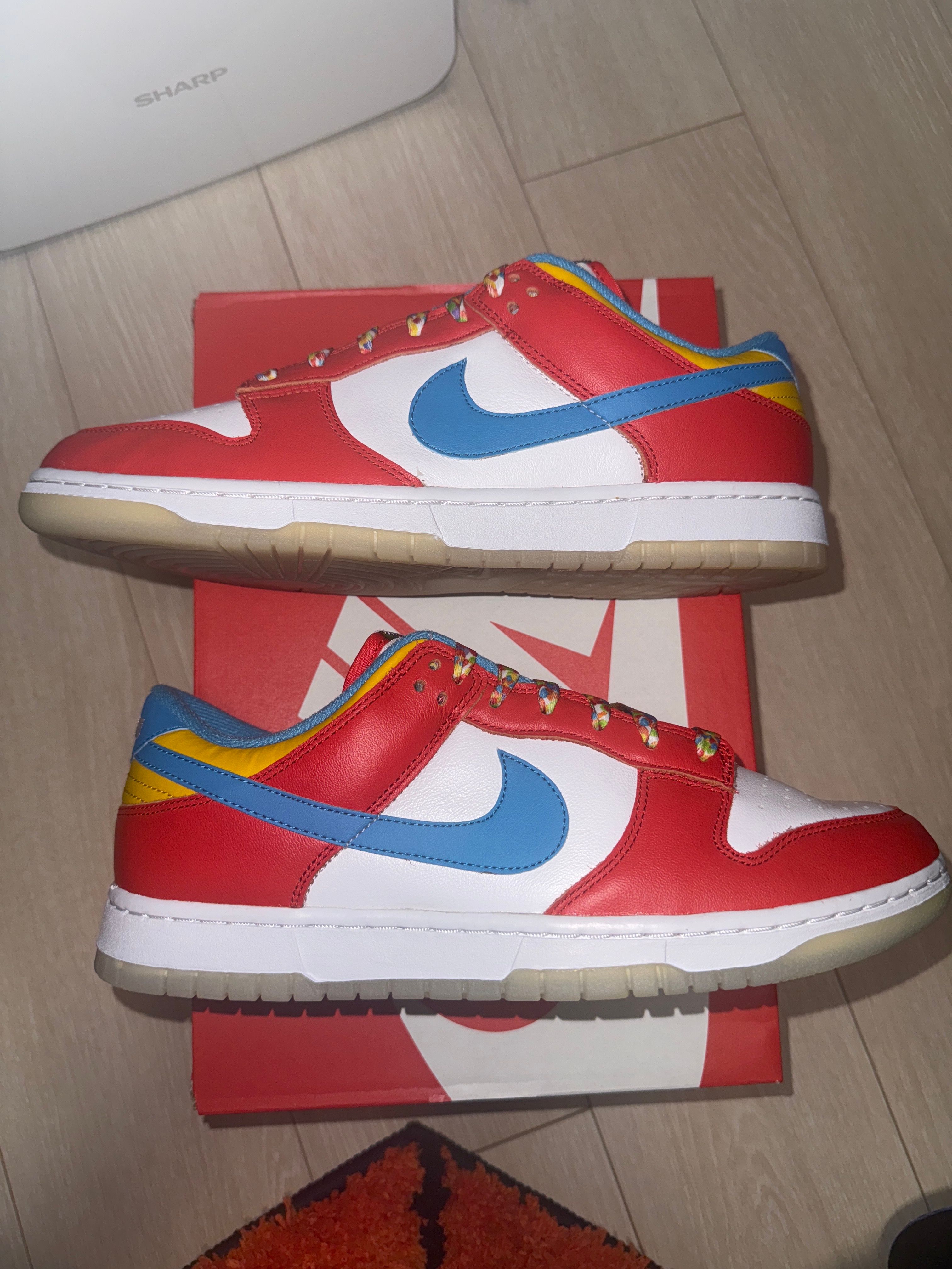 FRUiTY PEBBLESTM × Nike Dunk Low QS "Habanero Red/Dark Sulfur/Laser Blue"