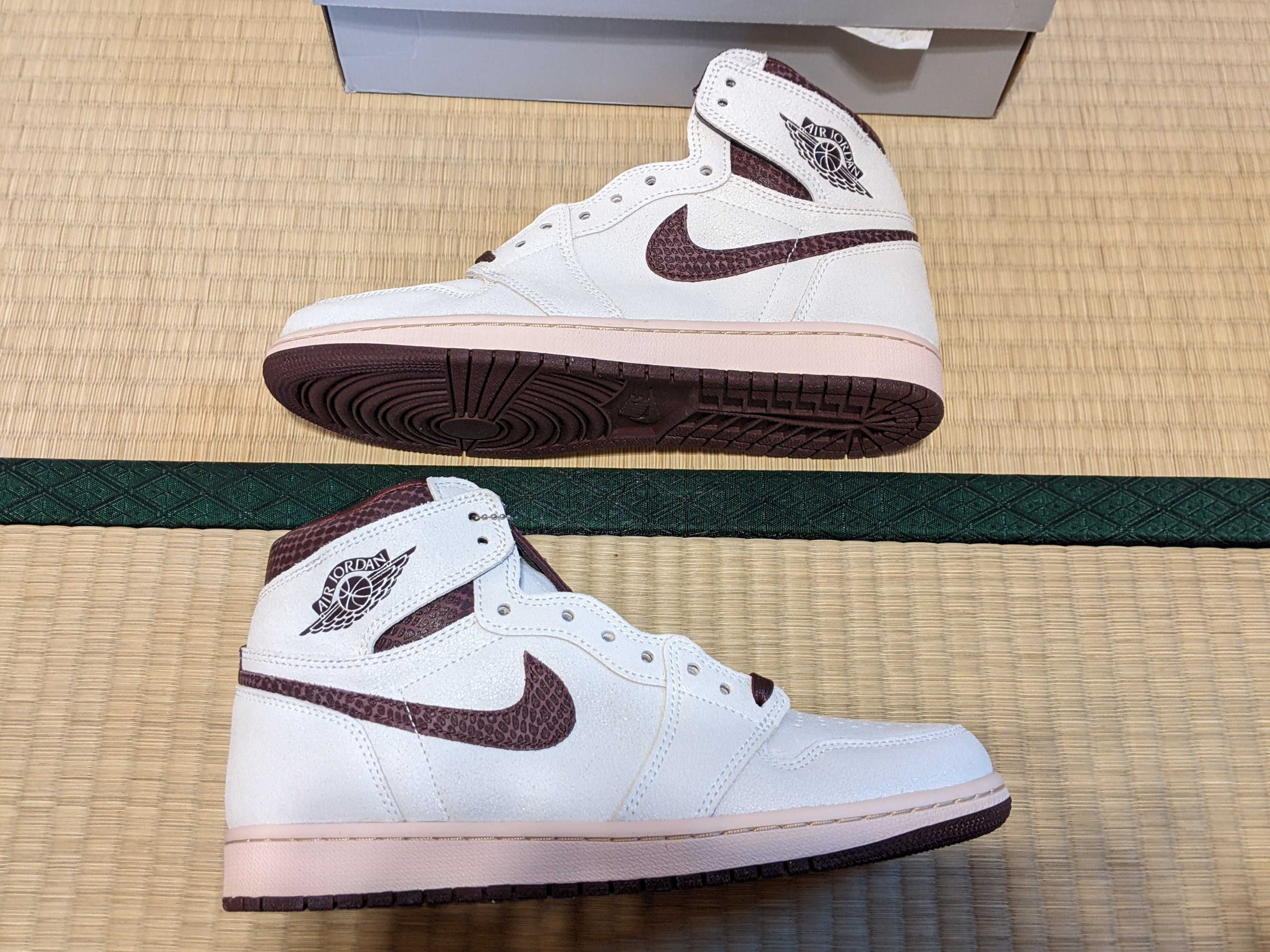 A Ma Maniere × Nike Air Jordan 1 Retro High OG "Sail and Burgundy"