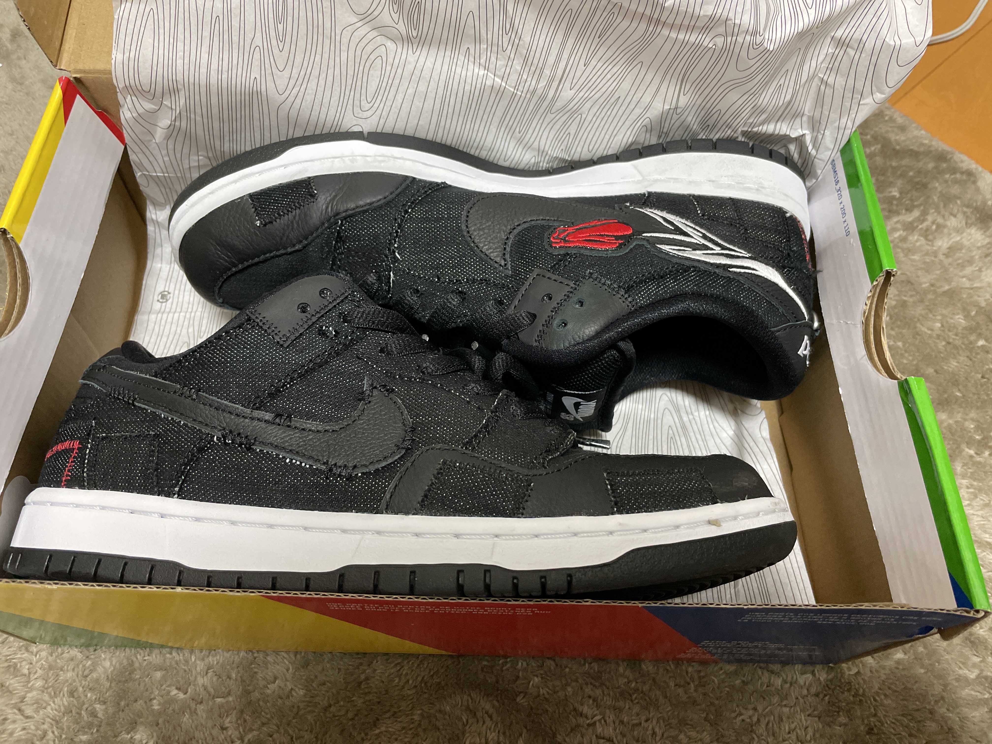 Wasted Youth × Nike SB Dunk Low "Black Denim" / VERDY