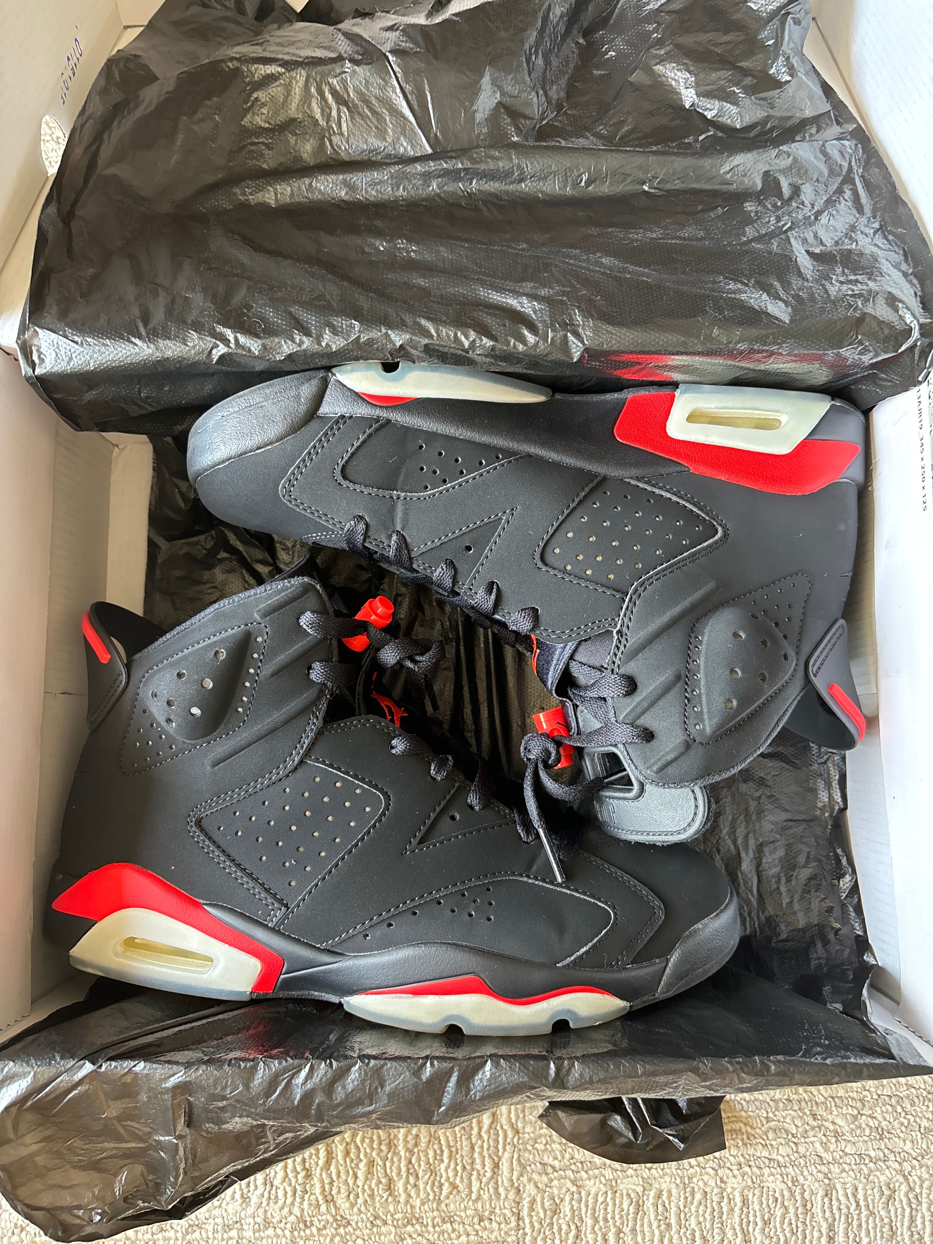 Nike Air Jordan 6 Retro OG "Black/Infrared"