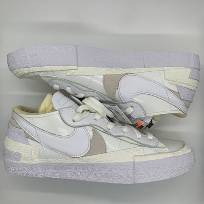 sacai × Nike Blazer Low "White Patent Leather"