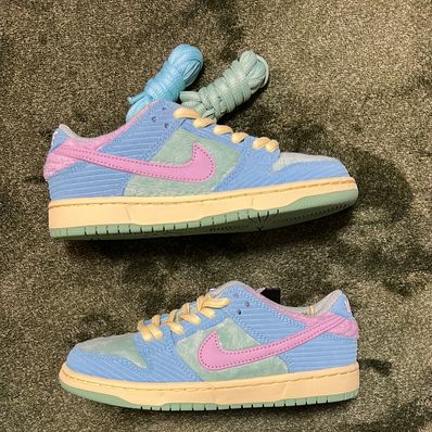 VERDY × Nike SB Dunk Low Pro QS "Visty/Blue Gaze and Enamel Green"