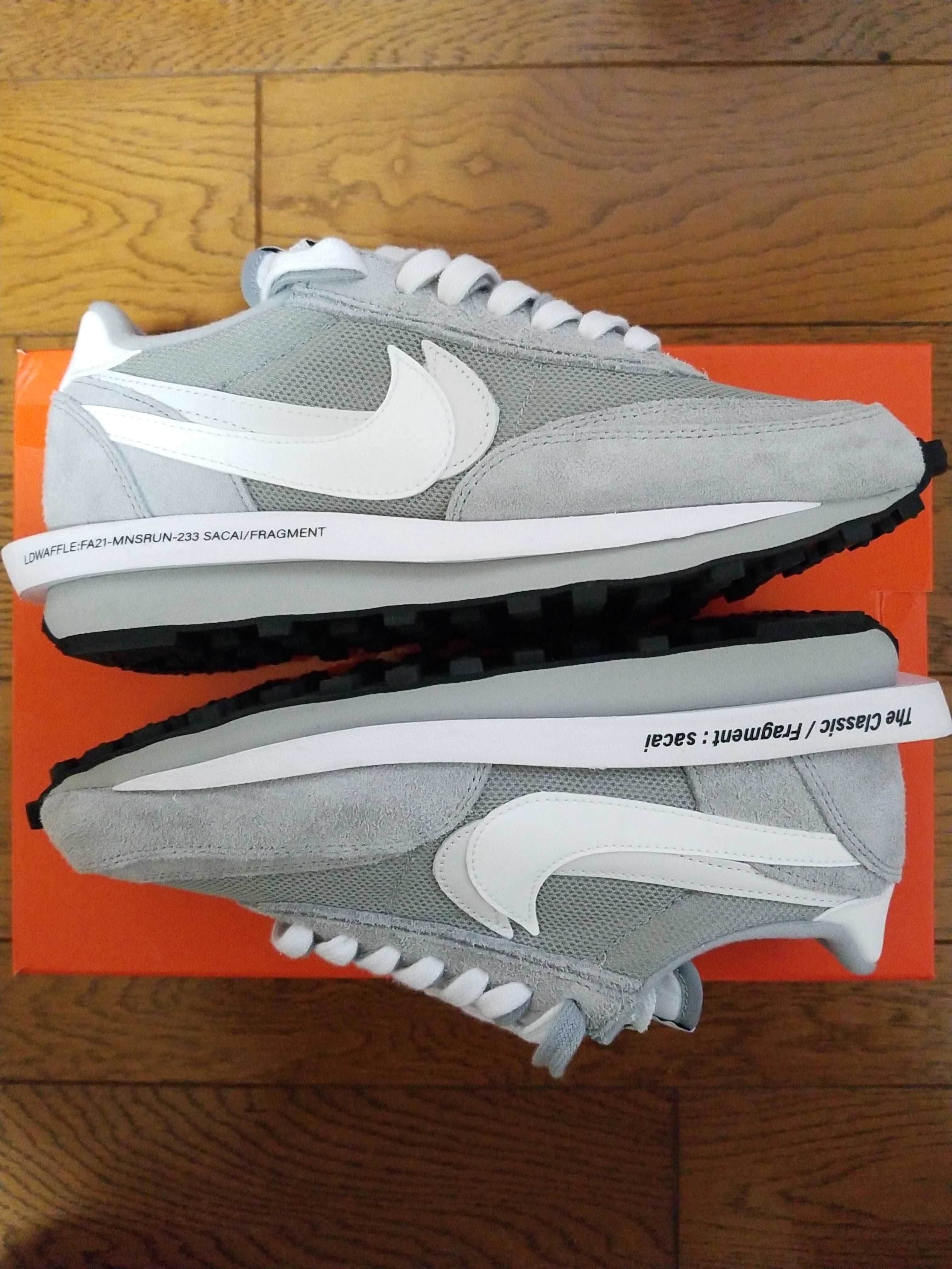 Fragment × sacai × Nike LD Waffle "Light Smoke Grey"