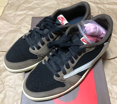 Travis Scott × Nike Air Jordan 1 Low OG SP-T "Black/Dark Mocha"