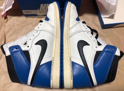 Travis Scott × fragment design × Nike Air Jordan 1 Retro High OG SP "Military Blue"