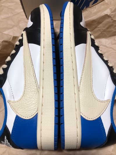 Travis Scott × fragment design × Nike Air Jordan 1 Low OG SP "Military Blue"