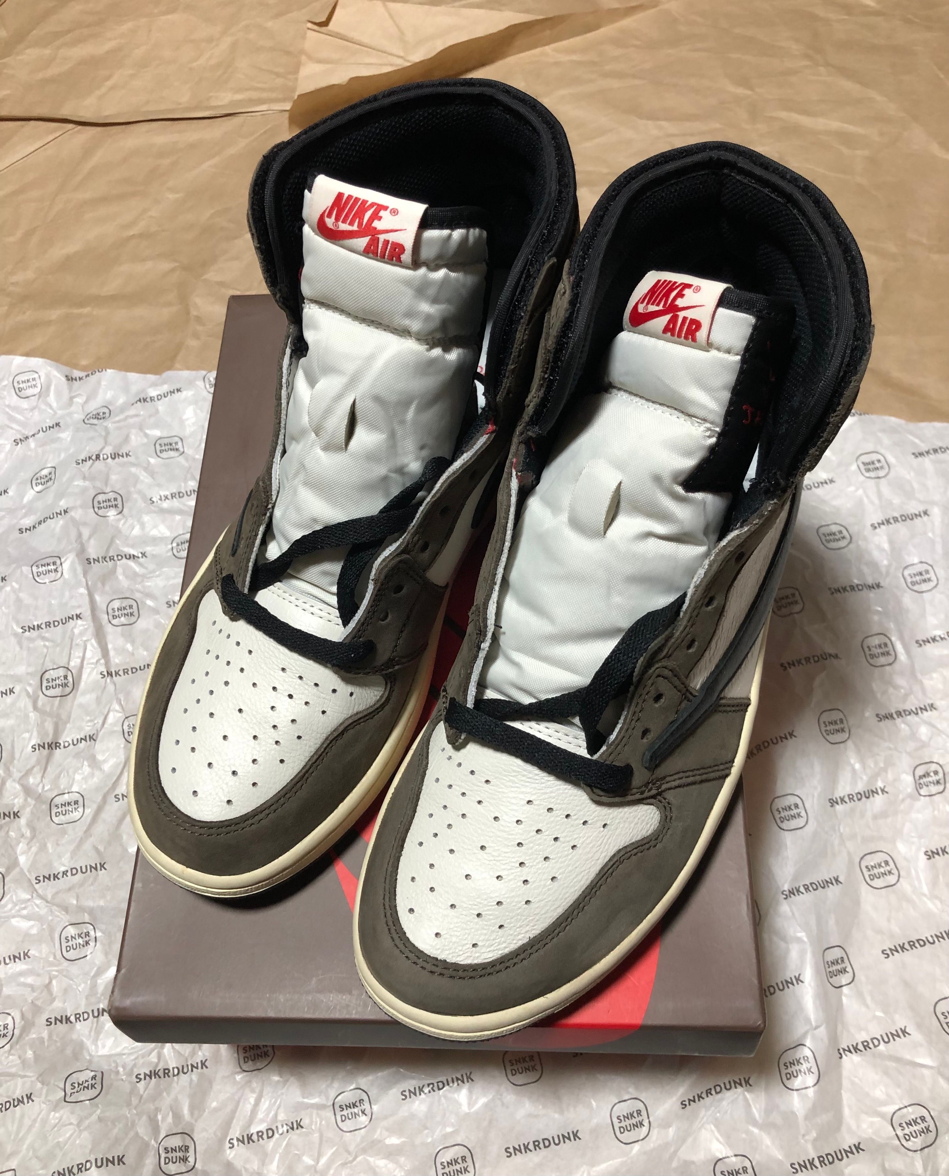 Travis Scott × Nike Air Jordan 1 Retro High OG TS SP "Sail/Dark Mocha"