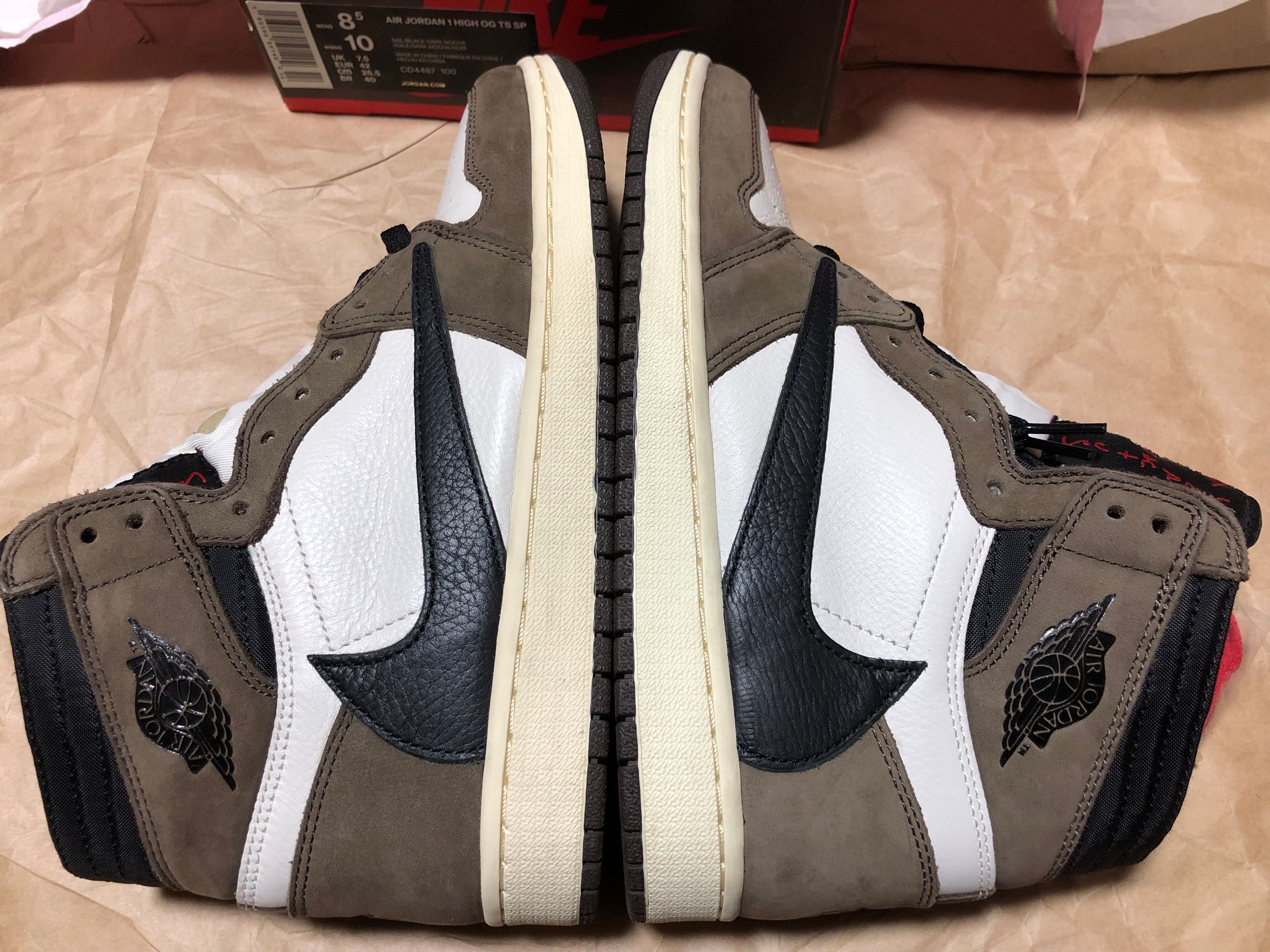 Travis Scott × Nike Air Jordan 1 Retro High OG TS SP "Sail/Dark Mocha"