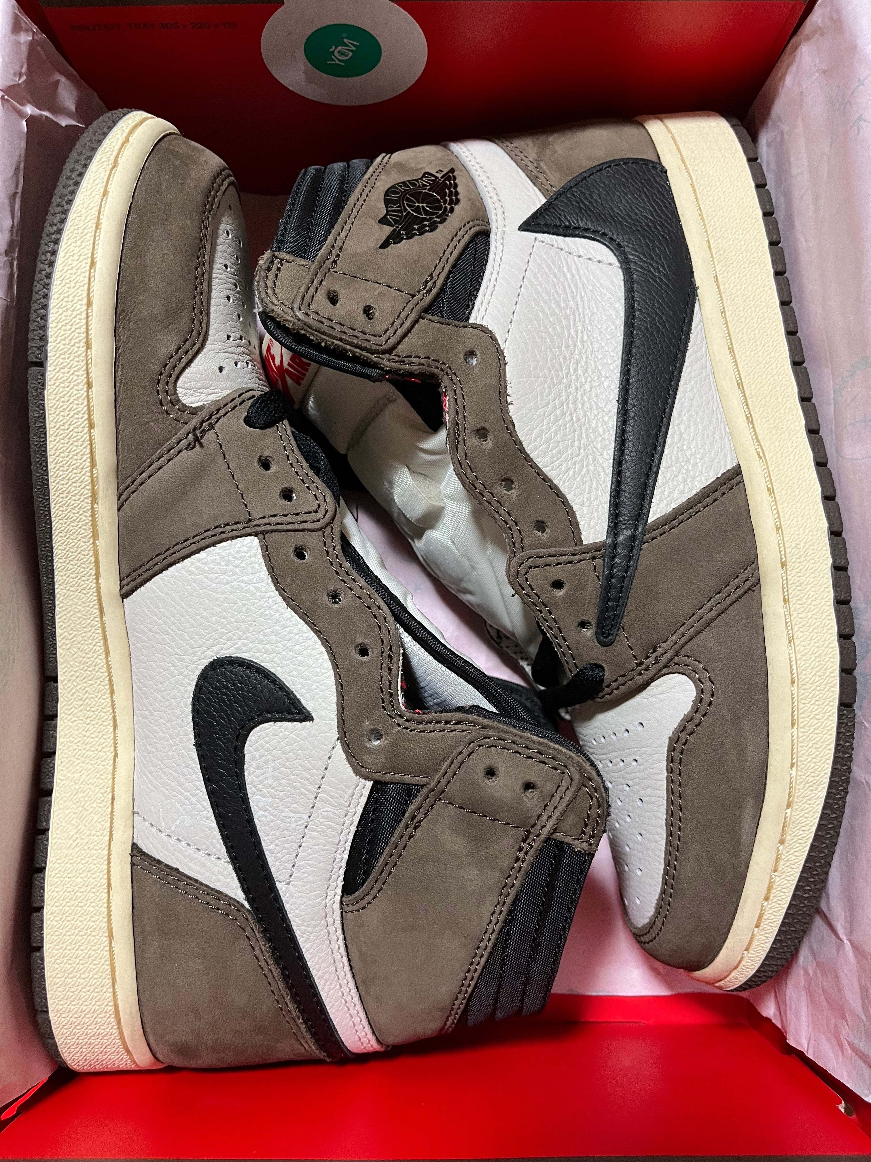 Travis Scott × Nike Air Jordan 1 Retro High OG TS SP "Sail/Dark Mocha"