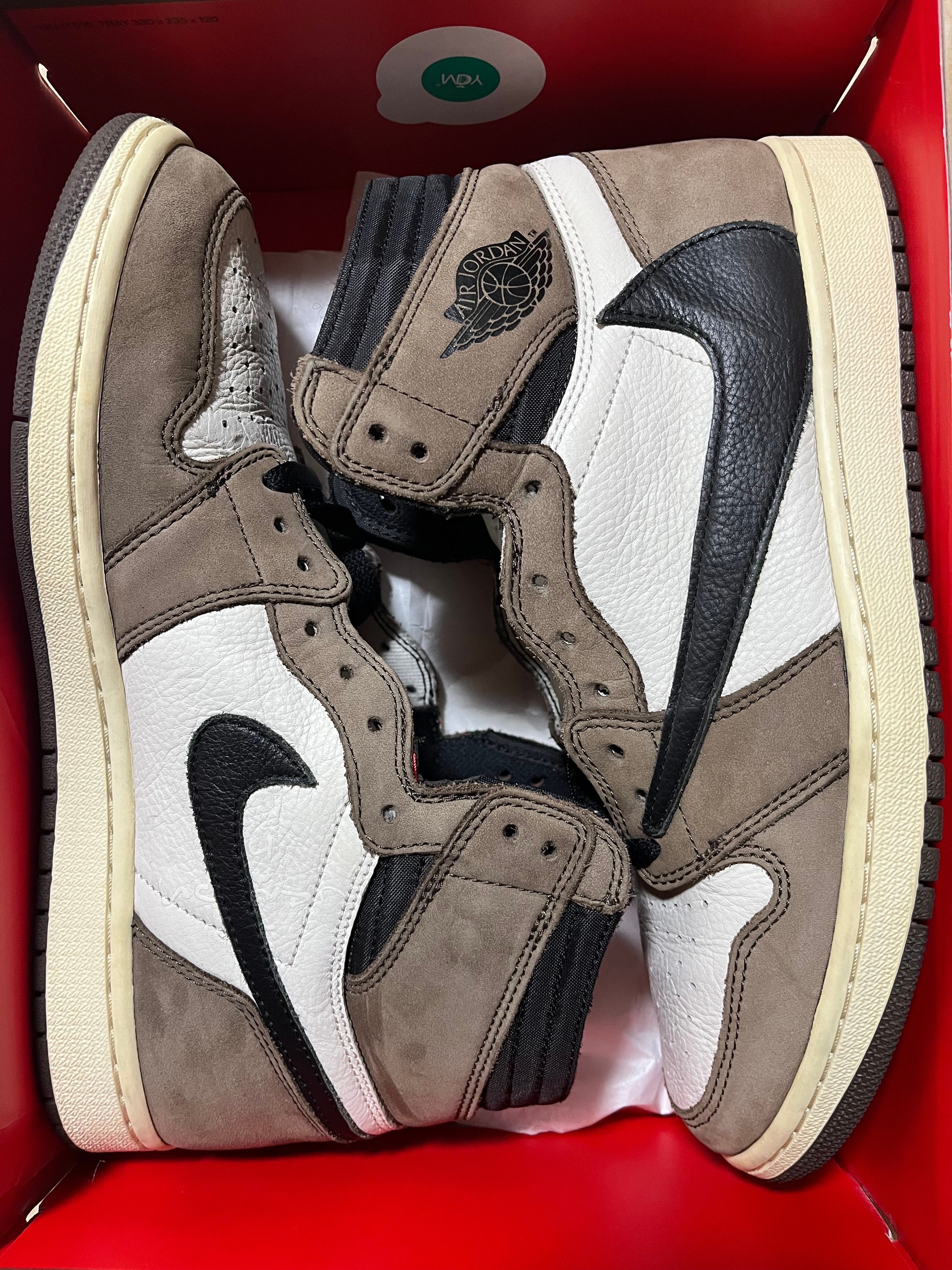 Travis Scott × Nike Air Jordan 1 Retro High OG TS SP "Sail/Dark Mocha"
