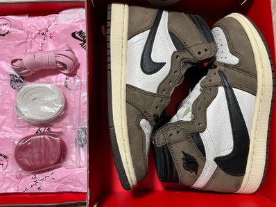 Travis Scott × Nike Air Jordan 1 Retro High OG TS SP "Sail/Dark Mocha"